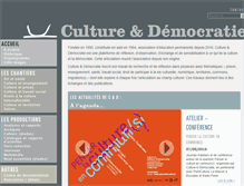 Tablet Screenshot of cultureetdemocratie.be